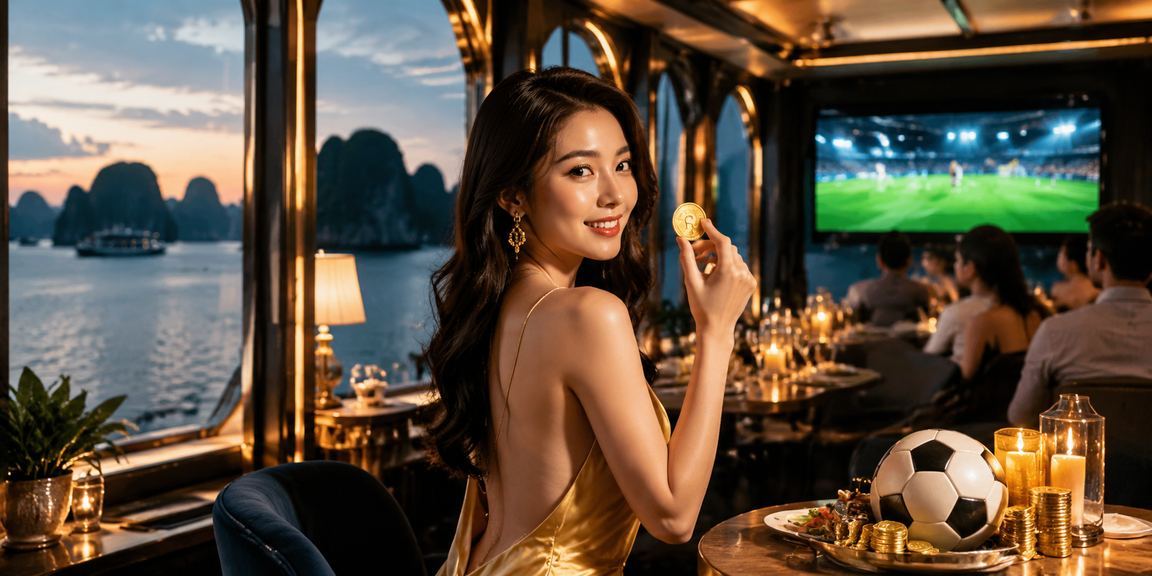 Người dùng xem kết quả jackpot tại cà phê nhìn ra vịnh Hạ Long – trải nghiệm giải trí di động ven biển Việt Nam