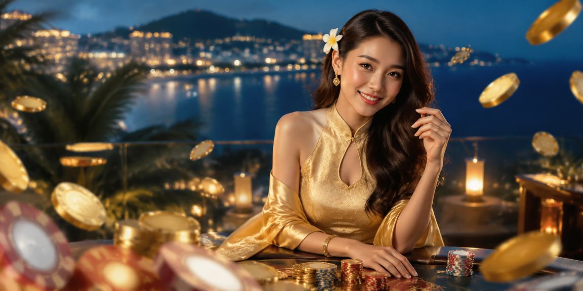 Người chơi bài tại Phú Quốc thưởng thức live casino trực tuyến với ao dài truyền thống